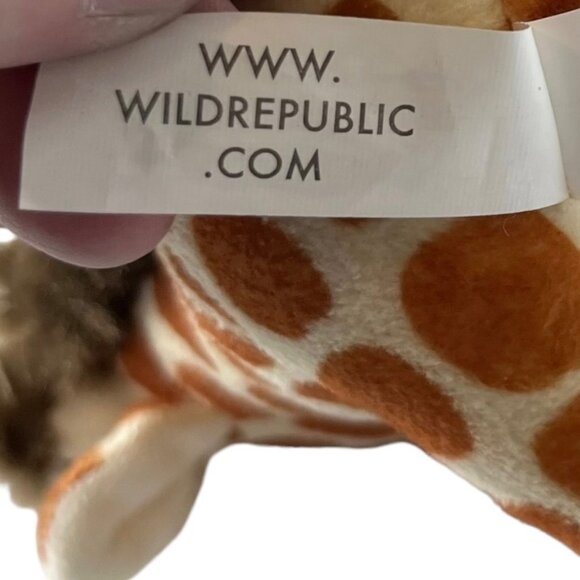 Miniature Giraffe Stuffed Animal Plush Monkey Island 5" Brown Tan - Picture 12 of 13